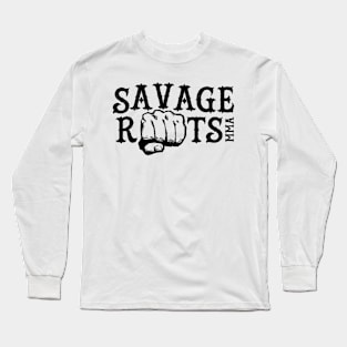 Savage Roots MMA Logo Black Long Sleeve T-Shirt